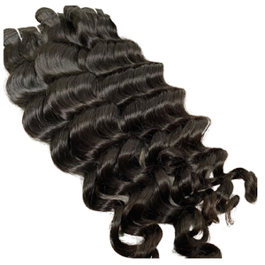 Extensiones de Cabello Remy 100% Virgen Brasileño Indio de Templo, Sin Procesar, Onda Natural, Material Crudo de un Solo Donante, Cutículas Alineadas - Product Image 5