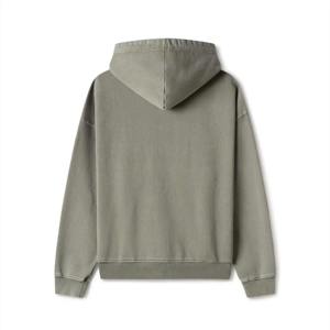 2025 gros Double capuche sweats à capuche Vintage blanc Double tête fermeture éclair personnalisé hommes acide lavage fermeture éclair à capuche - Product Image 2