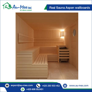 Aspen Sauna Tableros de pared de madera maciza 15x90mm - Product Image 4