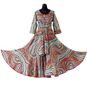 Robe en coton vintage pour femmes, 100% coton, imprimé, style bohème, vêtements de détente, vêtements de plage, prix de gros - Product Image 1