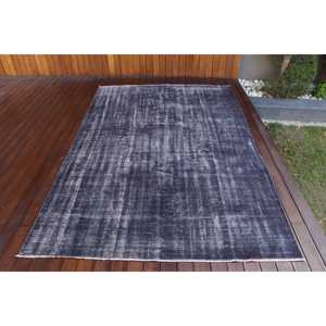 Tapis vintage 5,4 x 8,6 pieds, tapis turc, tapis en laine à pois noirs - Product Image 1