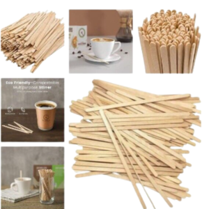 Customized 190mm Biodegradable Birchwood Stirrers Eco-Friendly <b>Compostable</b> Disposable Drink/Coffee Tableware for Home Use - Product Image 6