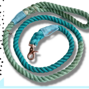 Beautifully Handmade Teal Green Rope <b>Lead</b> - Product Image 1