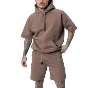 Sudadera con capucha personalizada y pantalones cortos Unisex, pantalones de chándal y Sudadera con capucha Conjunto bordado de 2 piezas Ropa deportiva Pantalones de chándal y Sudadera con capucha Conjunto para hombres - Product Image 1
