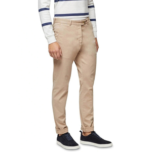 Pantalones de chándal beige personalizados de alta calidad para hombre, pantalones transpirables Golf y con estilo para exteriores para hombre, Pantalones rectos curvos a rayas al por mayor - Product Image 2