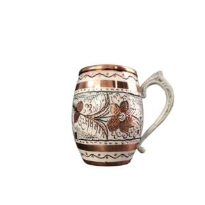 Unique Design Hand Made Copper <b>Mug</b> <b>With</b> Brass <b>Handle</b> Pure Copper <b>Mug</b> Different Design Moscow Mule Copper <b>Mug</b> - Product Image 5