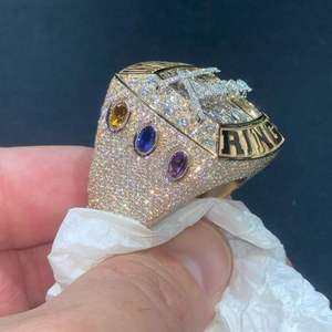 Anillo de Plata Maciza con Iniciales, Joyería Clásica de Hip Hop, Anillo Personalizado con Personaje de Garfield, Anillo de Moissanita con Incrustaciones de Diamantes Baguette para Mujer - Product Image 4