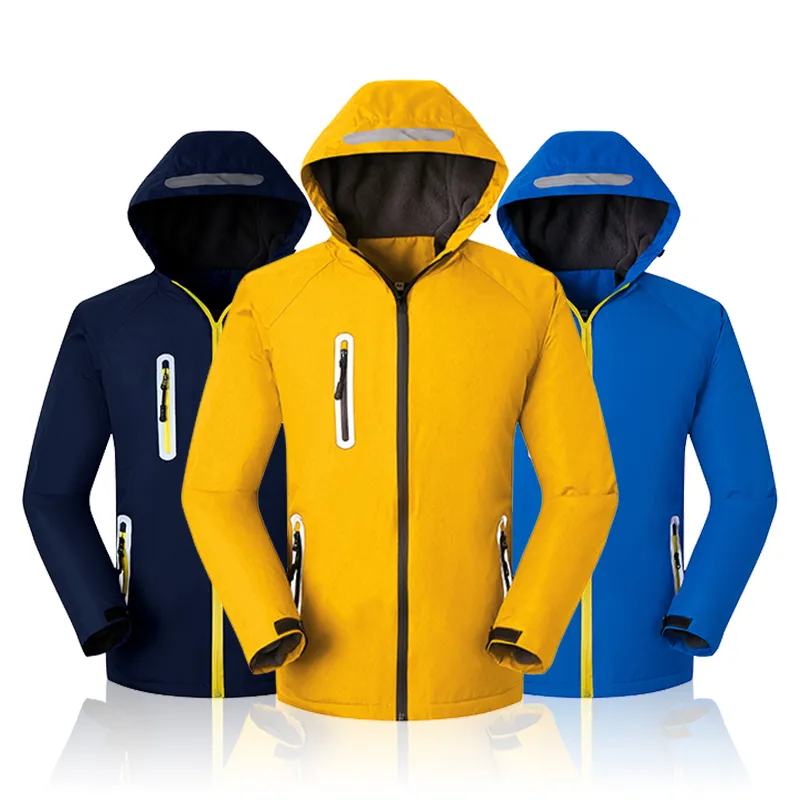 High windproof keep warm men's winter jackets for big/tall men fleece inner winter jackets outdoor sport jackets