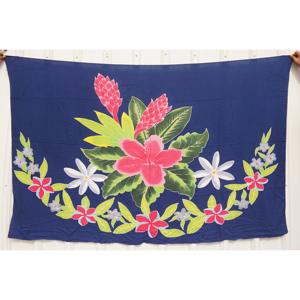 100% Fine Quality Rayon Hand-Painted Hawaiian Sarongs Pareo Custom Wholesale Beachwear Cover Asia <b>Pacific</b> Islands HPMU014-01-200 - Product Image 1