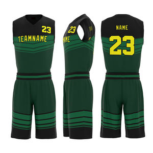 Pantalones Cortos de Baloncesto Sublimados Personalizados al por Mayor, sin Mangas, 100% Poliéster, Último Diseño, Secado Rápido, Transpirables - Product Image 2