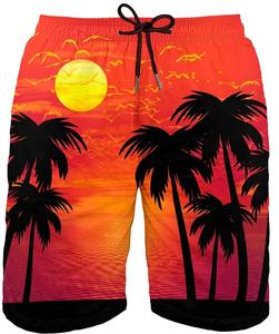 Shorts de bain et de sport pour hommes, taille haute, imprimé artistique 3D estival, pour la plage et la course, effet glacé 2026 - Product Image 2