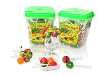 Sucettes roses 15g saveur fruitée en forme de boule, emballage en vrac, 720 par carton, durée de conservation de 24 mois, pour une collation amusante