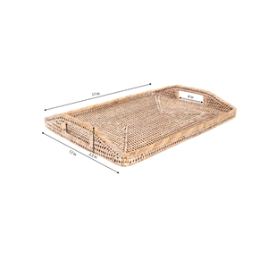 ถาดหวายสานพร้อมหูจับเหมาะสำหรับโต๊ะกาแฟและของตกแต่งบ้านขายส่งจากเวียดนาม - Product Image 2