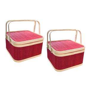 Hot Selling Product <b>Gift</b> in Green: Bamboo <b>Baskets</b> for Sustainable Celebrations with High Quality - Product Image 1