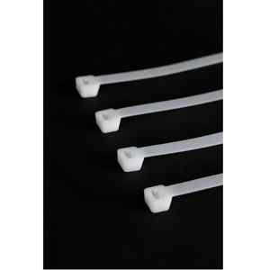 Vietnam fabricant 3.6*200mm attaches de câble autobloquantes en Nylon fournitures d'équipement électrique attaches zippées en plastique blanc/noir - Product Image 1