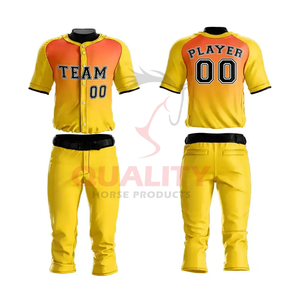 Los uniformes de béisbol cuentan con Jersey y pantalones sublimados logotipo personalizado tela de control de humedad ideal para prácticas ligas - Product Image 3