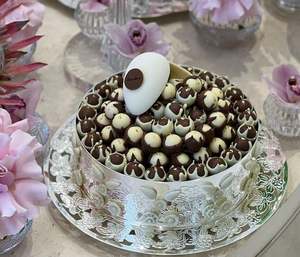 Handmade Round Shape Metal Chocolate Serving Bowl Elegant Dining Accessory For Wedding Occasions-Hotel Ware <b>Sweets</b> Holder - Product Image 5