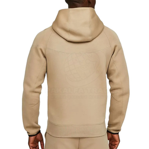 Manteau décontracté pour hommes fabriqué au Pakistan avec poche imprimée à glissière et tissu tissé à broderie courte Style d'automne - Product Image 4