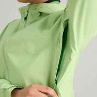 Veste d'extérieur imperméable haute performance au design innovant, avec poignets ajustables et motif imprimé, idéale pour la randonnée