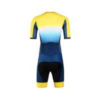 Nuevo Conjunto de Traje de Triatlón Reversible de Manga Corta 2024, Ropa de Ciclismo Transpirable y Ligera para Hombre