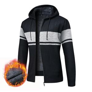 Chaqueta de invierno de moda informal de nueva marca para hombre, abrigo cortavientos grueso de alta calidad con capucha y cremallera, diseño cálido de retazos - Product Image 3