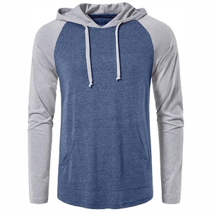 Nueva llegada Hombres Sudaderas con capucha Caída Hombro Peso ligero Grueso Algodón Fleece Sudaderas con capucha deportivas - Product Image 6