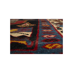 Alfombra Grande de Lana Anudada a Mano Nuray Azul, Geométrica, para el Hogar y el Pasillo, Alfombra Rectangular Hecha a Mano Jaipur Rugs US Paem-1054 - Product Image 3