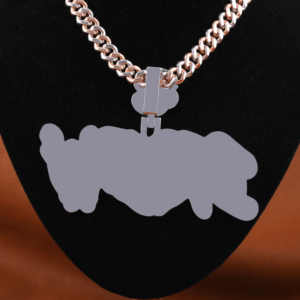 Personalizado 925 plata esterlina DREW letra completo Iced Moissanite Unisex diamante colgante plata esterlina plateado cuerpo joyería - Product Image 4