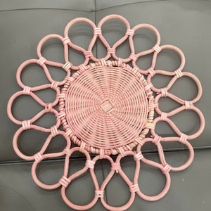 Posavasos de ratán estilo bohemio únicos \ detalle hecho a mano | Patrones personalizables | Proveedor de exportación - Product Image 1