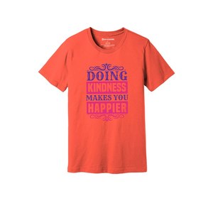 Kindness Themes Print 100%cotton Fabric T-shirt 160-180 to Heavy GSM 12 Color Available Customized Your Own Design & Placement - Product Image 4