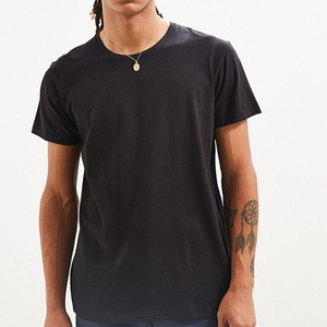 Camiseta Informal de Manga Corta con Cuello Redondo y Corte Regular para Hombre, Camiseta Premium Lisa - Product Image 1