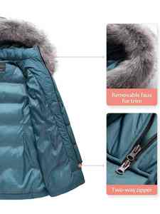 Chaqueta Acolchada Estilo Blazer para Mujer, Ropa Deportiva ÚNICA, Impermeable, con Capucha Desmontable, Forro de Microfibra, Cálida para Invierno - Product Image 6