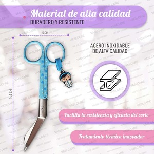 Điều Dưỡng kéo lister Băng cắt kéo Bệnh Viện Viện Viện trợ đầu tiên bác sĩ thú y sinh viên sắc nét lưỡi hình trái tim in cắt kéo bởi vaslcare - Product Image 2