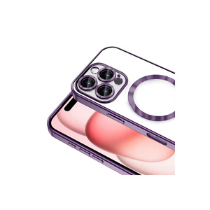 Coque en silicone Netzy Luxury pour chargement sans fil MagSafe pour iPhone 16 Pro, protection anti-traces de doigts pour l'appareil photo, SAFA Demre Cover - Product Image 5