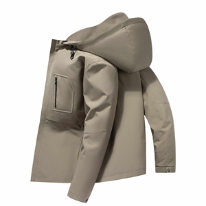 Chaqueta exterior impermeable con capucha para hombre al por mayor con función de prevención de aceite y suciedad chaqueta 2025 - Product Image 6