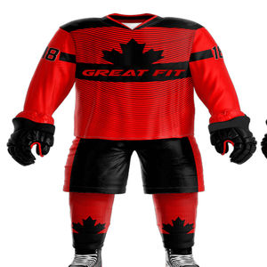 Uniforme de hockey sur glace personnalisé pour équipe, impression par transfert thermique de haute qualité à 100%, coupe-vent, respirant, écologique, couleurs personnalisées - Product Image 5