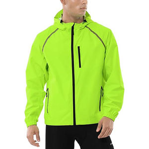 Vestes coupe-vent décontractées en polyester imperméable pour hommes avec impression personnalisée du logo coupe-vent pour le sport veste coupe-vent extérieure - Product Image 1