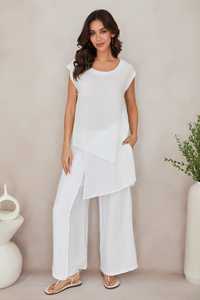 ชุดเซ็ต 2 ชิ้น ผ้าฝ้ายปักลายโบฮีเมียน กระดุมติดแน่น ความยาวระดับเข่า เหมาะสำหรับใส่เที่ยวหน้าร้อน ทรงปกติ ใช้เป็นชุดลำลองอยู่บ้านได้ เป็นมิตรต่อสิ่งแวดล้อม - Product Image 3