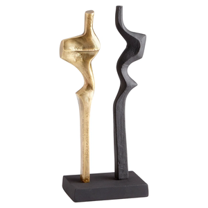 Forme arrondie Sculpture en aluminium la plus étonnante Sculpture en métal de conception martelée de qualité supérieure avec base finie noire - Product Image 6
