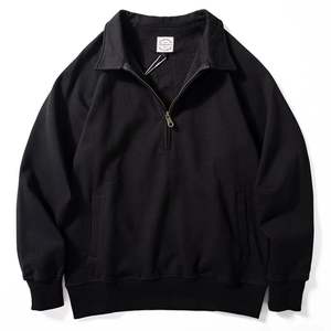 Sudadera Personalizada con Cierre de Cremallera y Cuello Solapa, Mezcla de Polialgodón, Lisa - Product Image 2