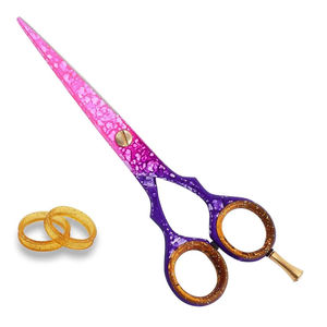 Juego de peluquero profesional más vendido, tijeras de pelo de acero inoxidable para corte de pelo, hoja recta afilada, cuidado de la belleza al por mayor - Product Image 4