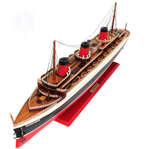 Thủ Công 80cm normandie Cedar tàu gỗ mô hình hải lý phong cách sơn bản sao tường trang trí bằng gỗ hộp tường dấu hiệu Crafted tay - Product Image 4