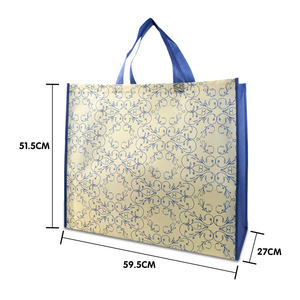 Custom Logo 100gsm Rpet Reusable Durable Eco Friendly Non Woven Large Grocery Tote Shopping Bags - Product Image 6