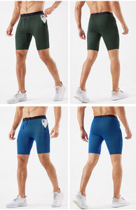 Amano Sports 2025 Potencial Alta demanda Mallas para correr Hombres de secado rápido Gimnasio Fitness Pantalones cortos para correr Medias Hombres Pantalones cortos de compresión - Product Image 4