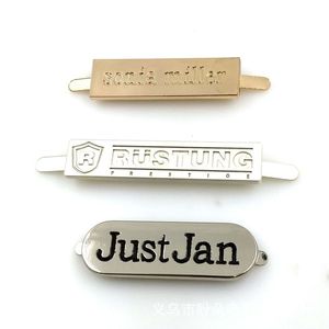 Zinc Alloy Garment Hang Tag Eco-Friendly Waterproof Metal <b>Label</b> for Bags and <b>Luggage</b> - Product Image 1