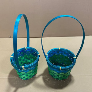 Panier de rangement en feuilles de palmier naturelles tissées, écologiques, de haute qualité, fait à la main, personnalisable, boîte d'emballage cadeau multi-usages - Product Image 1