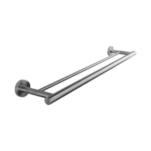 Double Bathroom Accessories Towel Bar Satin and Stainless Steel Bath Double Towel Bars