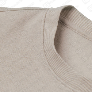 Sudadera Unisex Personalizable de Algodón Grueso Beige con Cuello Redondo, Diseño de Logotipo Frontal con Pedrería para Regalos Promocionales de Invierno - Product Image 2