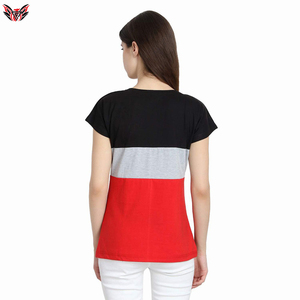 Camisetas de color de la mejor calidad para mujer, camisetas de manga corta con cuello redondo para mujer, disponibles en todas las tallas - Product Image 2
