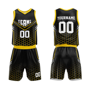 Uniforme de basket-ball personnalisé par sublimation, nouveau design, vente en gros de maillots de basket-ball - Product Image 3